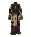 Alanui Icon Belted Coat Fringe Warm Design In Multi