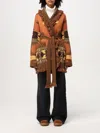 Alanui Icon Jacquard Cardigan In Orange