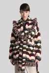 Alanui Wave-pattern Fringed Cardigan In Multi