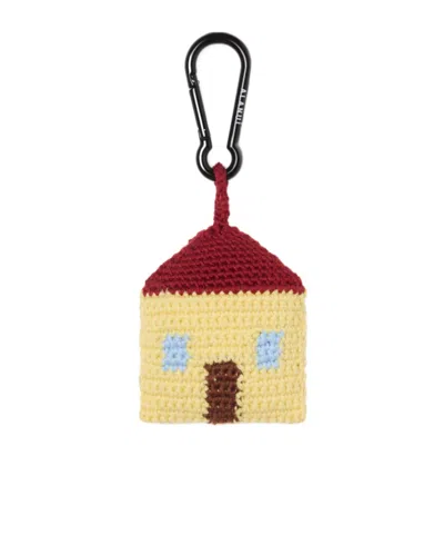 Alanui Casa  Amigurumi Crochet Keyring In Multi