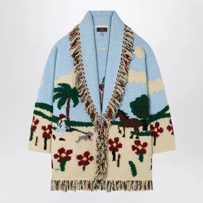 Alanui Casa Wool-blend Cardigan In Multi