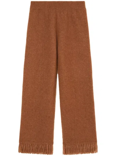 ALANUI ALANUI CASHMERE AND SILK BLEND TROUSERS