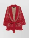 Alanui Cashmere Bandana Cardigan Fringe Detail