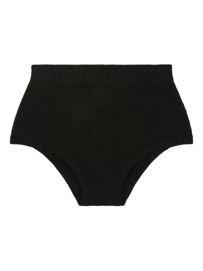 Alanui Cashmere-blend Shorts In Black