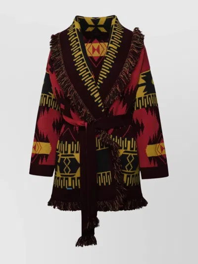 Alanui Cardigan Icon Jacquard In Multi