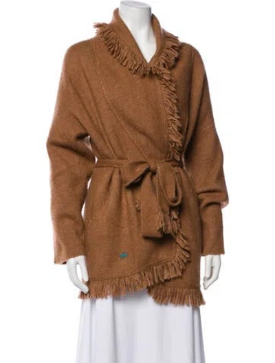 Pre-owned Alanui Cashmere Cowl Neck Sweater In Brown