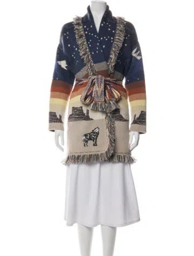 Pre-owned Alanui Cashmere Graphic Print Sweater