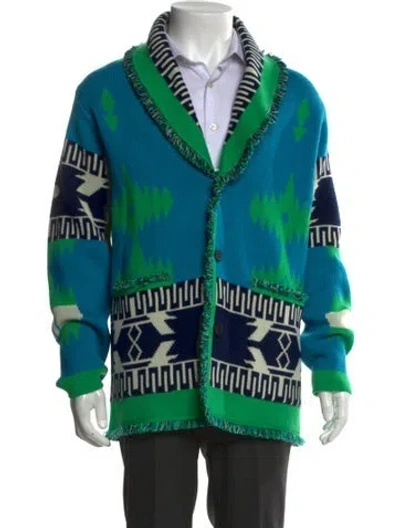 Pre-owned Alanui Cashmere Patterned Cardigan W/ Tags In Multi