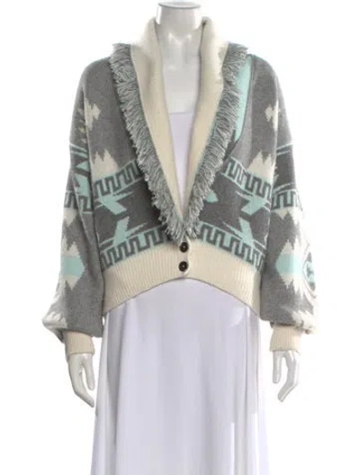 Pre-owned Alanui Cashmere Patterned Sweater In Multi