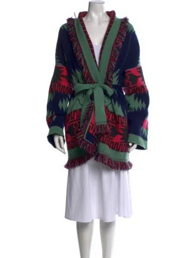 Pre-owned Alanui Cashmere Patterned Sweater In Multicolor