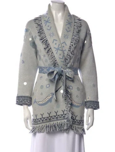 Pre-owned Alanui Cashmere Patterned Sweater In Multicolor