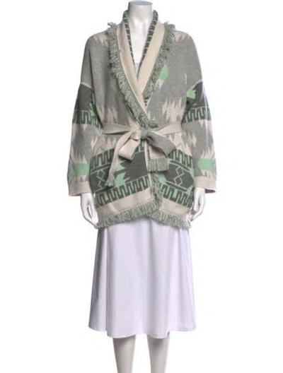 Pre-owned Alanui Cashmere Patterned Sweater In Neutrals