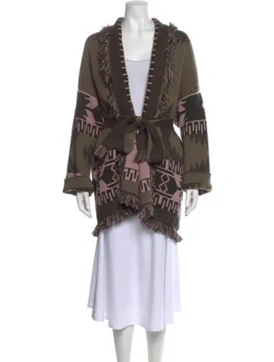 Pre-owned Alanui Cashmere Printed Sweater In Brown