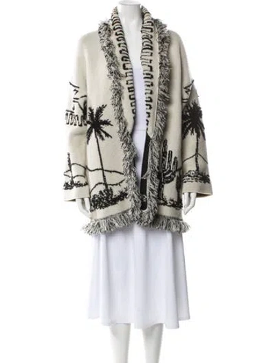 Pre-owned Alanui Cashmere Printed Sweater In Neutral