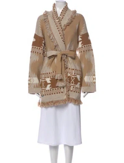 Pre-owned Alanui Cashmere Printed Sweater In Neutral