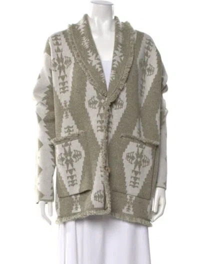 Pre-owned Alanui Cashmere Printed Sweater In Neutral