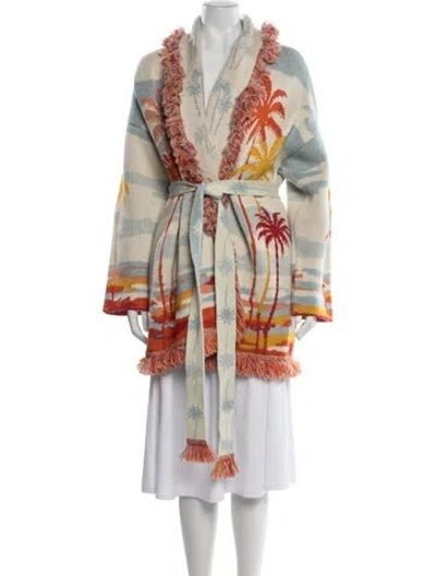 Pre-owned Alanui Cashmere Printed Sweater In Neutrals