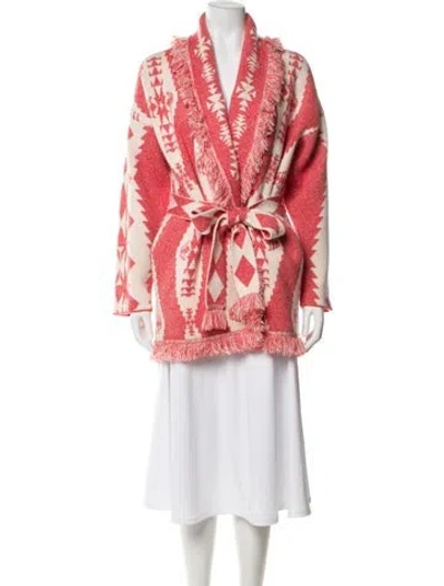 Pre-owned Alanui Cashmere Printed Sweater In Pink