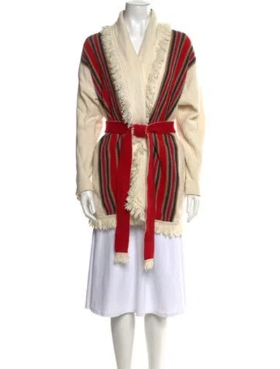 Pre-owned Alanui Cashmere Printed Sweater In Red