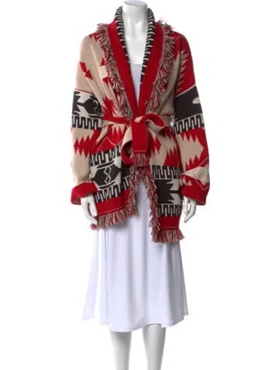 Pre-owned Alanui Cashmere Printed Sweater In Red