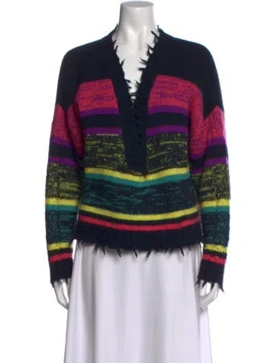 Pre-owned Alanui Cashmere Striped Sweater In Multicolor