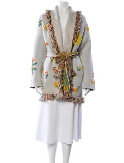 Pre-owned Alanui Cashmere V-neck Sweater In Multi