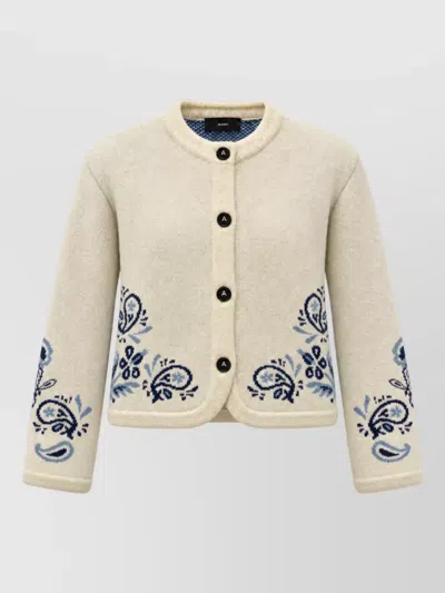 Alanui Cashmere Wool Jacket In Neutral