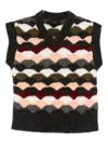 Alanui Chevron Knitted Vest In Multi