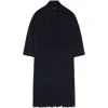 Alanui Logo-plaque Cashmere-silk Blend Cardigan In Blue
