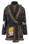Alanui Embroidered Wool The Little Prince Cardigan In Black