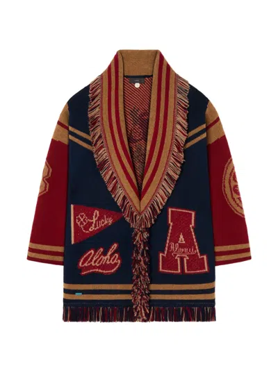 Alanui College Of Aloha Belted Cardigan In Multi