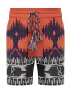Alanui Icon Bermuda Shorts In Orange