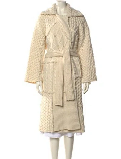 Pre-owned Alanui Cowl Neck Sweater In Neutral