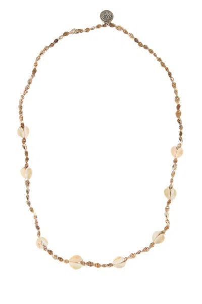 Alanui Cowrie Shell Necklace White A In Purple