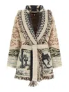 Alanui Embroidered Wool Blend Cardigan In Multi