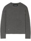 Alanui Crew-neck Cashmere-silk Blend Jumper In Grey