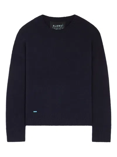 Alanui Crew-neck Sweater In Blue