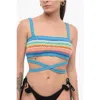 Alanui ‘over The Rainbow' Tank Top In Blue