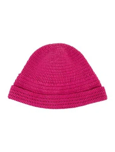 Pre-owned Alanui Crochet Bucket Hat In Pink
