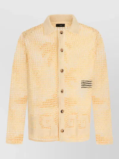 Alanui Crochet Cardigan In Orange