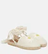 Alanui Daisy Crochet Espadrilles In Panna