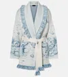 Alanui Deep In The Ocean Cardigan Mit Fransen In White