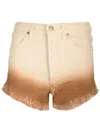 Alanui Bright Hues Denim Shorts In White