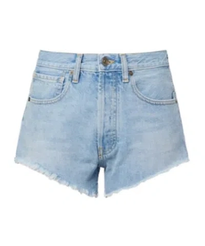 Alanui Denim Shorts With Belt Loops In Blue