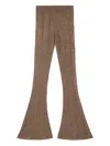 Alanui Desert Drift Trousers In Brown