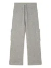 Alanui Drawstring Knitted Trousers In Gray