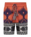 Alanui Icon Bermuda Shorts In Black