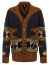 Alanui Geometric Pattern Long Sleeve Cardigan In Multi