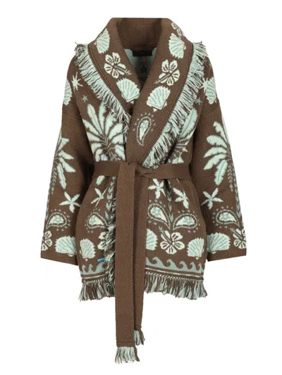 Alanui Echoes Of The Island Knitwear Brown