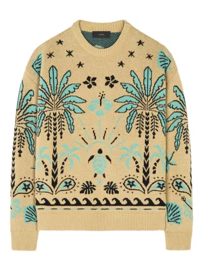 Alanui Echoes Of The Island Sweater In Neutral